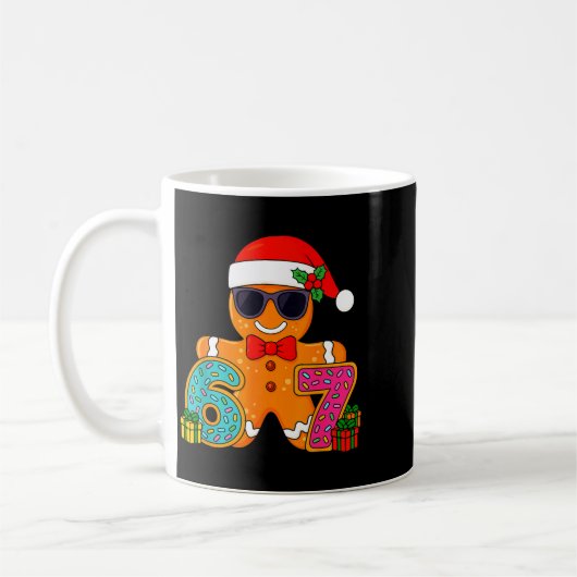 Funny Gingerbread Six Seven 67 Ice Cream Drip Chri Kaffeetasse (Links)