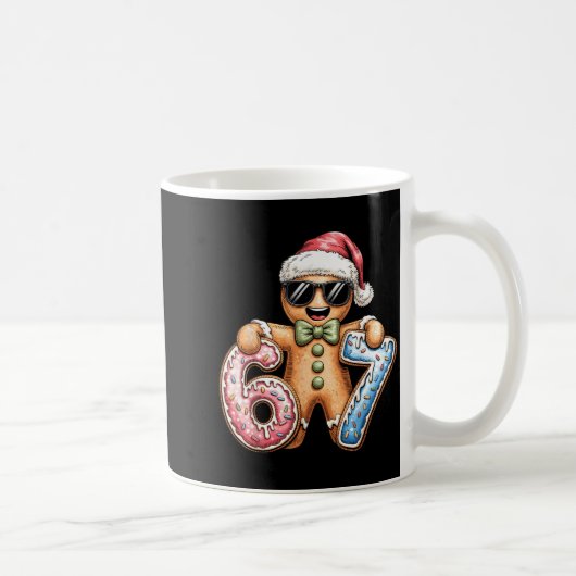 Funny Gingerbread Six Seven 67 Ice Cream Drip Chri Kaffeetasse (Rechts)