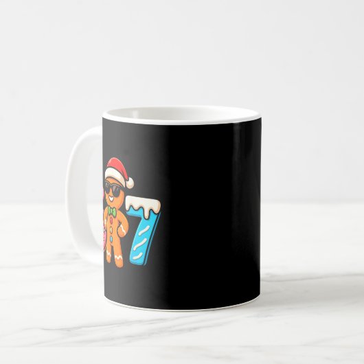 Funny Gingerbread Six Seven 67 Ice Cream Drip Chri Kaffeetasse (Vorderseite Links)