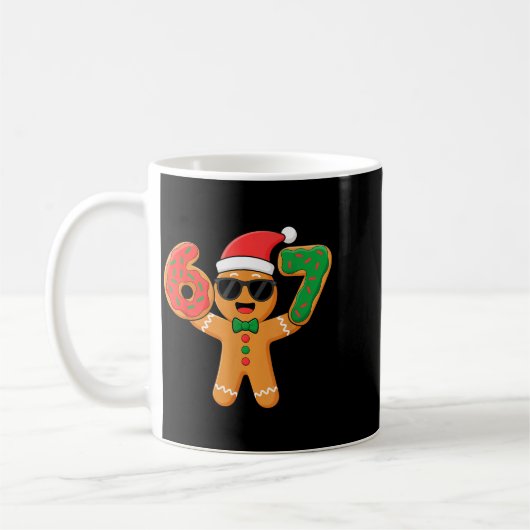 Funny Gingerbread Six Seven 67 Ice Cream Drip Chri Kaffeetasse (Links)