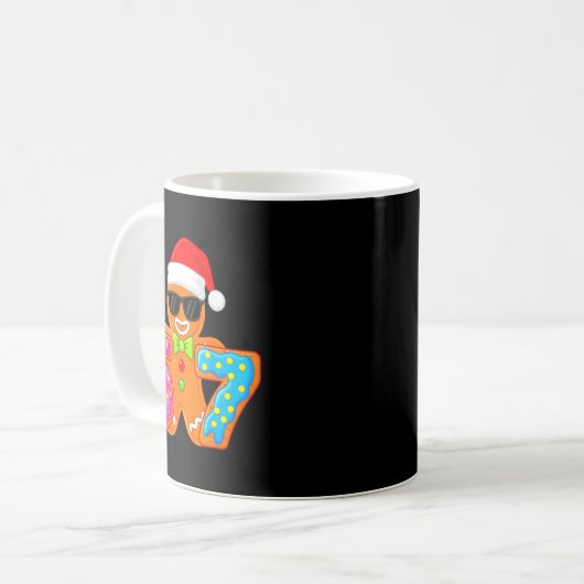 Funny Gingerbread Six Seven 67 Ice Cream Drip Chri Kaffeetasse (Vorderseite Links)