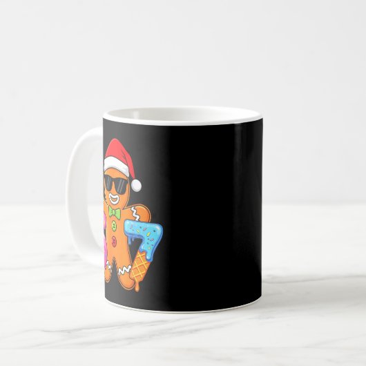 Funny Gingerbread Six Seven 67 Ice Cream Drip Chri Kaffeetasse (Vorderseite Links)