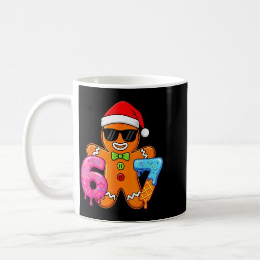 Funny Gingerbread Six Seven 67 Ice Cream Drip Chri Kaffeetasse (Links)