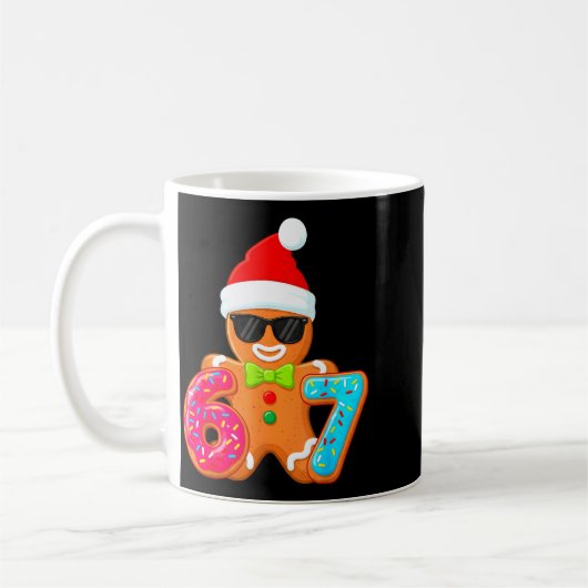 Funny Gingerbread Six Seven 67 Ice Cream Drip Chri Kaffeetasse (Links)