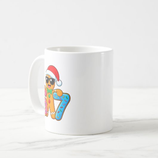 Funny Gingerbread Six Seven 67 Ice Cream Drip Chri Kaffeetasse (Vorderseite Links)