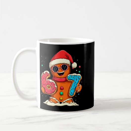 Funny Gingerbread Six Seven 67 Ice Cream Drip Chri Kaffeetasse (Links)