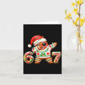 Funny Gingerbread Six Seven 67 Ice Cream Drip Chri Karte (Gelbe Blume)