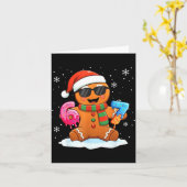 Funny Gingerbread Six Seven 67 Ice Cream Drip Chri Karte (Gelbe Blume)