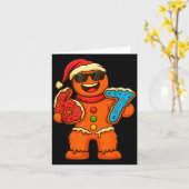 Funny Gingerbread Six Seven 67 Ice Cream Drip Chri Karte (Gelbe Blume)