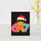 Funny Gingerbread Six Seven 67 Ice Cream Drip Chri Karte (Gelbe Blume)