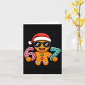 Funny Gingerbread Six Seven 67 Ice Cream Drip Chri Karte (Gelbe Blume)