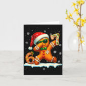 Funny Gingerbread Six Seven 67 Ice Cream Drip Chri Karte (Gelbe Blume)