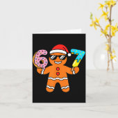 Funny Gingerbread Six Seven 67 Ice Cream Drip Chri Karte (Gelbe Blume)