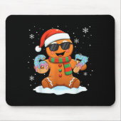 Funny Gingerbread Six Seven 67 Ice Cream Drip Chri Mousepad (Vorne)