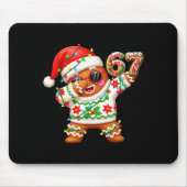 Funny Gingerbread Six Seven 67 Ice Cream Drip Chri Mousepad (Vorne)