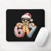 Funny Gingerbread Six Seven 67 Ice Cream Drip Chri Mousepad (Mit Mouse)