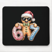 Funny Gingerbread Six Seven 67 Ice Cream Drip Chri Mousepad (Vorne)