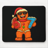 Funny Gingerbread Six Seven 67 Ice Cream Drip Chri Mousepad (Vorne)