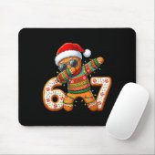 Funny Gingerbread Six Seven 67 Ice Cream Drip Chri Mousepad (Mit Mouse)