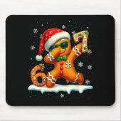 Funny Gingerbread Six Seven 67 Ice Cream Drip Chri Mousepad (Vorne)