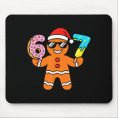 Funny Gingerbread Six Seven 67 Ice Cream Drip Chri Mousepad (Vorne)