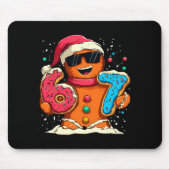 Funny Gingerbread Six Seven 67 Ice Cream Drip Chri Mousepad (Vorne)