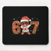 Funny Gingerbread Six Seven 67 Ice Cream Drip Chri Mousepad (Vorne)