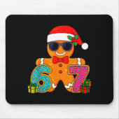 Funny Gingerbread Six Seven 67 Ice Cream Drip Chri Mousepad (Vorne)