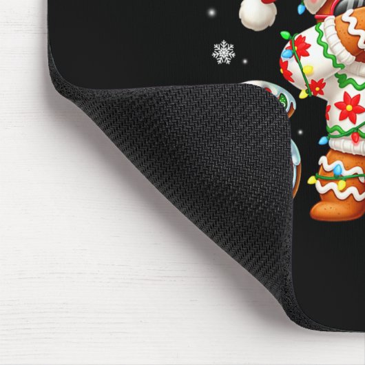 Funny Gingerbread Six Seven 67 Ice Cream Drip Chri Mousepad (Ecke)