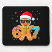 Funny Gingerbread Six Seven 67 Ice Cream Drip Chri Mousepad (Vorne)