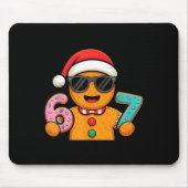 Funny Gingerbread Six Seven 67 Ice Cream Drip Chri Mousepad (Vorne)