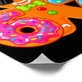 Funny Gingerbread Six Seven 67 Ice Cream Drip Chri Poster (Ecke)