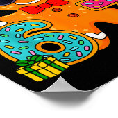 Funny Gingerbread Six Seven 67 Ice Cream Drip Chri Poster (Ecke)