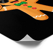 Funny Gingerbread Six Seven 67 Ice Cream Drip Chri Poster (Ecke)