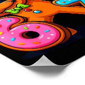 Funny Gingerbread Six Seven 67 Ice Cream Drip Chri Poster (Ecke)