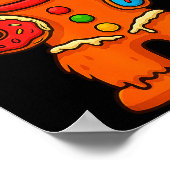 Funny Gingerbread Six Seven 67 Ice Cream Drip Chri Poster (Ecke)