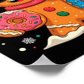 Funny Gingerbread Six Seven 67 Ice Cream Drip Chri Poster (Ecke)