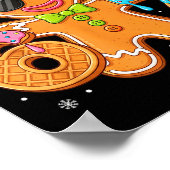 Funny Gingerbread Six Seven 67 Ice Cream Drip Chri Poster (Ecke)