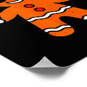 Funny Gingerbread Six Seven 67 Ice Cream Drip Chri Poster (Ecke)