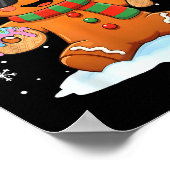 Funny Gingerbread Six Seven 67 Ice Cream Drip Chri Poster (Ecke)