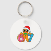 Funny Gingerbread Six Seven 67 Ice Cream Drip Chri Schlüsselanhänger (Vorderseite)