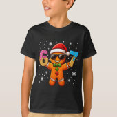 Funny Gingerbread Six Seven 67 Ice Cream Drip Chri T-Shirt (Vorderseite)