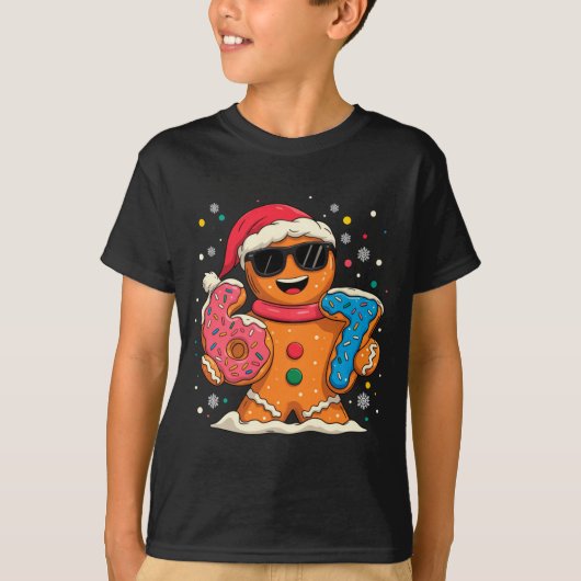 Funny Gingerbread Six Seven 67 Ice Cream Drip Chri T-Shirt (Vorderseite)