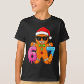 Funny Gingerbread Six Seven 67 Ice Cream Drip Chri T-Shirt (Vorderseite)