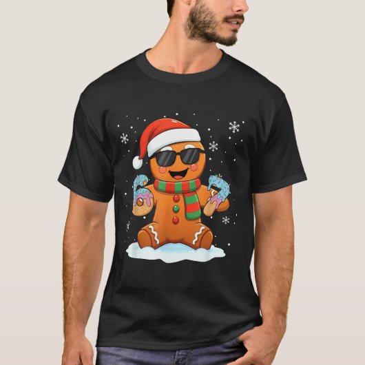 Funny Gingerbread Six Seven 67 Ice Cream Drip Chri T-Shirt (Vorderseite)