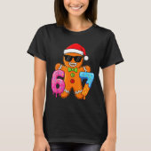 Funny Gingerbread Six Seven 67 Ice Cream Drip Chri T-Shirt (Vorderseite)