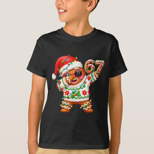 Funny Gingerbread Six Seven 67 Ice Cream Drip Chri T-Shirt (Vorderseite)