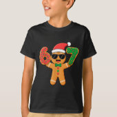 Funny Gingerbread Six Seven 67 Ice Cream Drip Chri T-Shirt (Vorderseite)