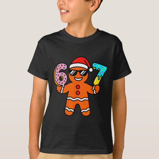 Funny Gingerbread Six Seven 67 Ice Cream Drip Chri T-Shirt (Vorderseite)