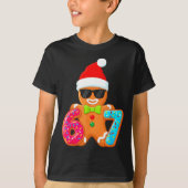 Funny Gingerbread Six Seven 67 Ice Cream Drip Chri T-Shirt (Vorderseite)